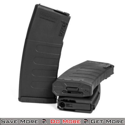 KWA AEG 3pk Midcap Mag for M4 Airsoft Electric Guns Mags Stacked