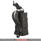 Lancer Tactical Radio/Canteen MOLLE Airsoft Pouch Back Angle