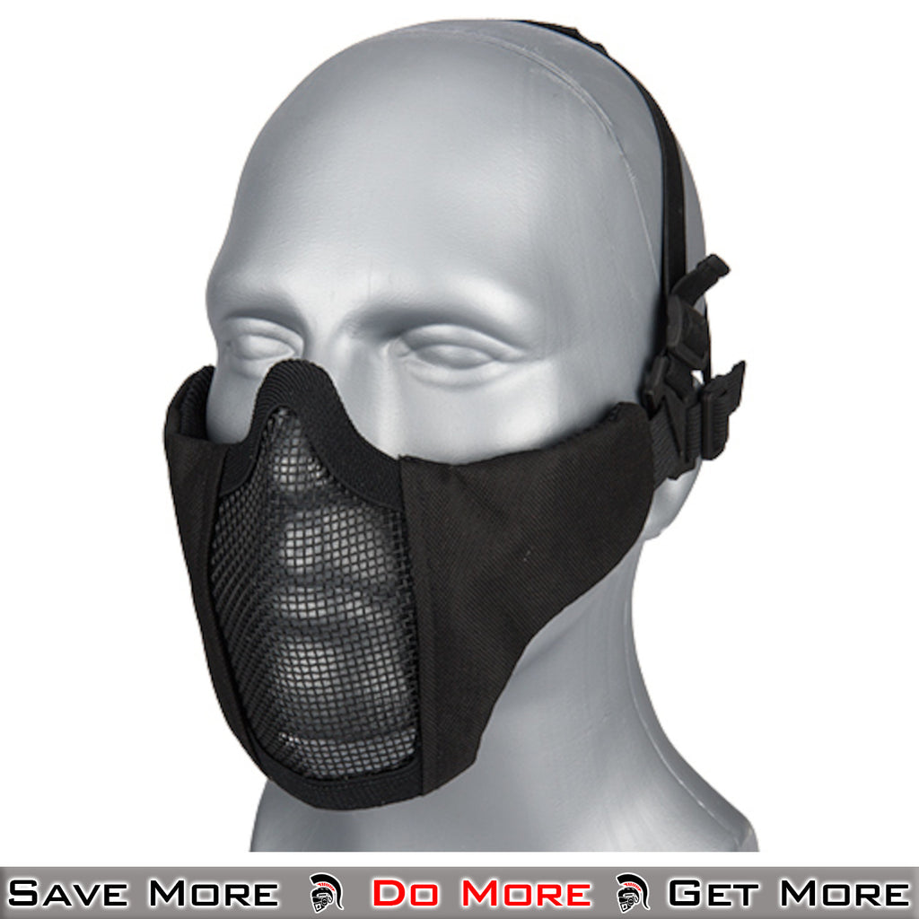 Lancer Tactical Low Profile Iron Face Padded Lower Half Face Mask w/ E –  Simple Airsoft