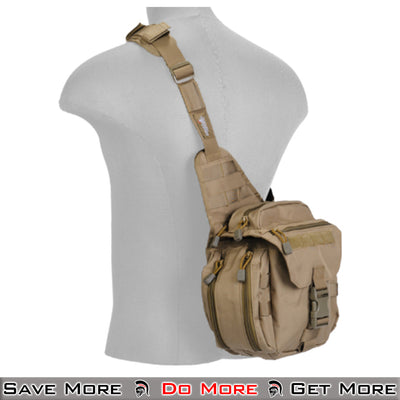 Lancer Tactical Messenger Bag MOLLE Bag for Outdoor Use On Person Example 2