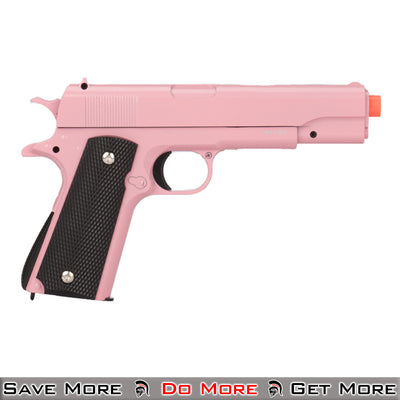UK Arms 1911 Metal Spring Powered Airsoft Pistol Pink Right Profile