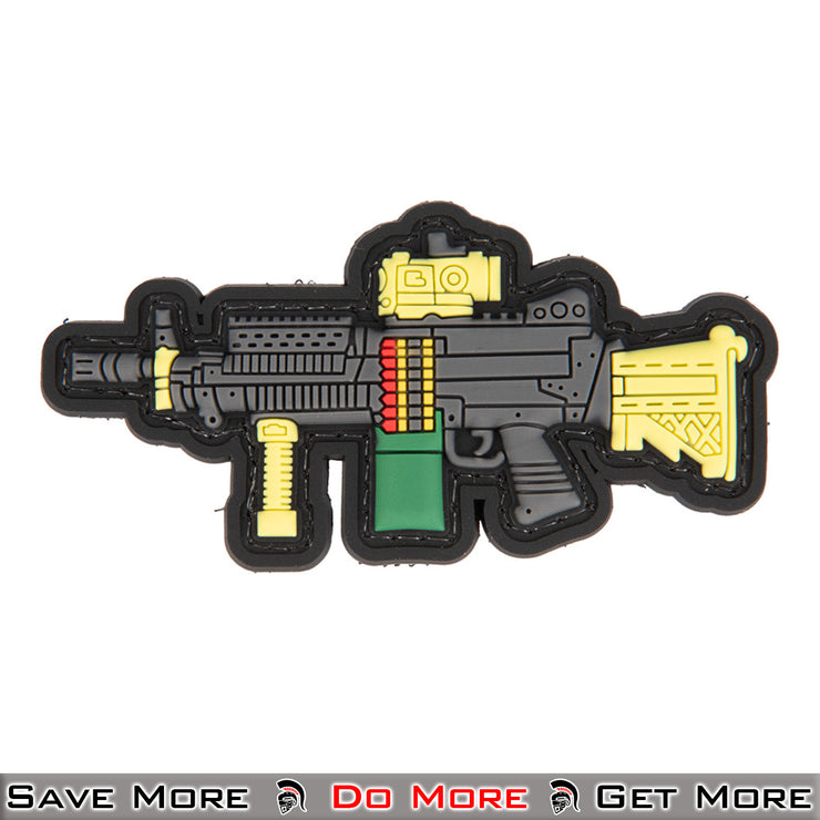 3D Gun PVC Patch (Grey / Yellow)