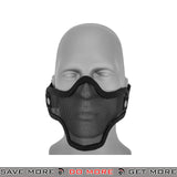 Lancer Tactical Full Metal Mesh Lower Face Mask AC-103B - Black Face Masks- ModernAirsoft.com