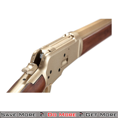 A&K M1873 Gold Mares Leg Airsoft Gas Blowback Rifle Gun Lever Open