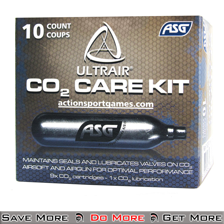 ASG 10 pcs 12g Cartridges for CO2 Airsoft Guns Box