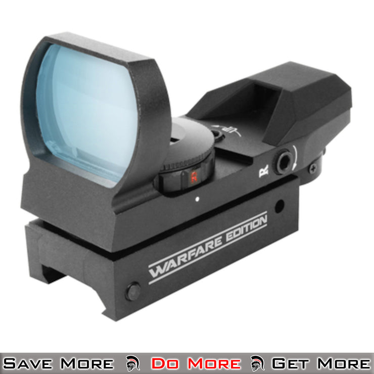 Aim Sports Warfare Edition Red Dot Sight for Airsoft Left Angle