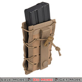 AMA Single M4 MOLLE Tactical Airsoft Magazine Pouch Back Side