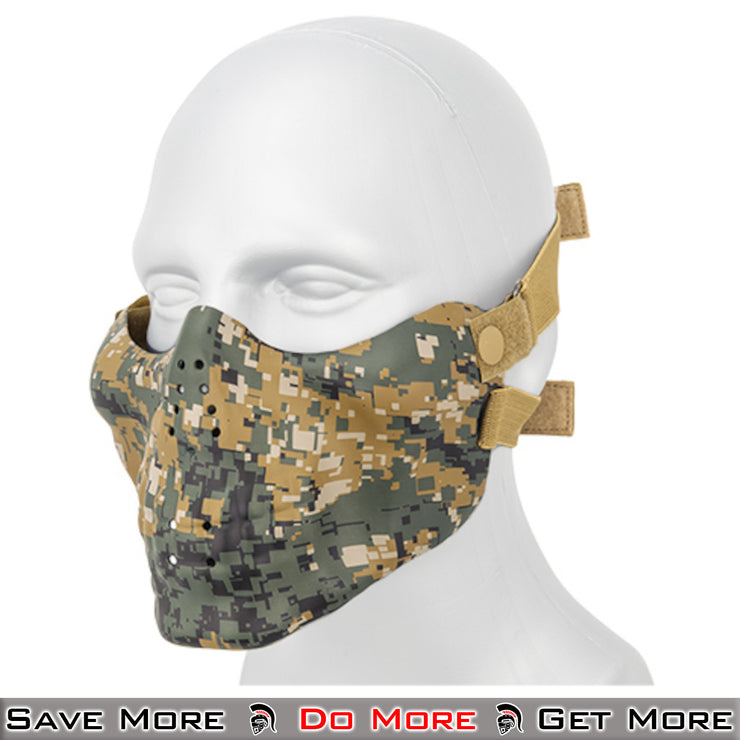 AMA Woodland Airsoft Safety Gear for Face Protection Side