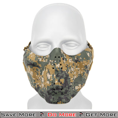 AMA Woodland Airsoft Safety Gear for Face Protection Front On