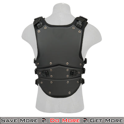 AMA Tactical Mag Strap Body Armor Airsoft Plate Carrier Black Back