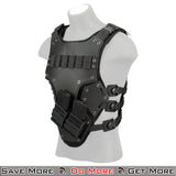 AMA Tactical Mag Strap Body Armor Airsoft Plate Carrier Black Angle