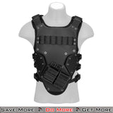 AMA Tactical Mag Strap Body Armor Airsoft Plate Carrier Black Front