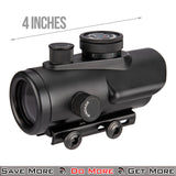Axeon Red Dot Sight for Airsoft Training Weapons Size