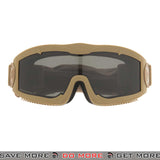 LT AERO ANSI z87.1 Rated Airsoft Safety Goggles Tan
