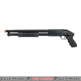 CYMA Pump Shotgun - Black Spring Powered Airsoft Gun Left