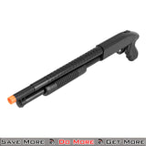 CYMA Pump Shotgun - Black Spring Powered Airsoft Gun Side Angle