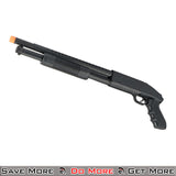 CYMA Pump Shotgun - Black Spring Powered Airsoft Gun Top Angle