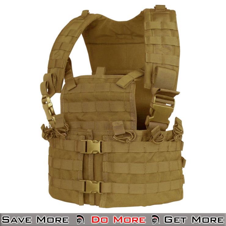 Condor Modular Chest Rig Coyote Brown Airsoft Vest Front