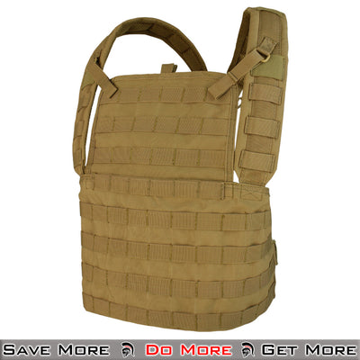Condor Modular Chest Rig Coyote Brown Airsoft Vest Back