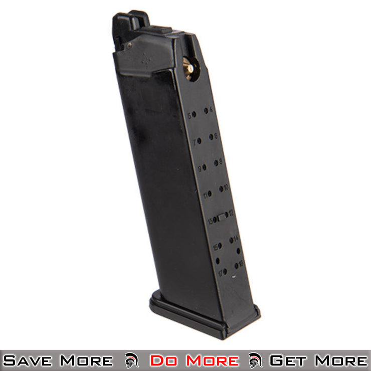Powered G17 22rd Mag for Double Bell CO2 Airsoft Pistol Facing Left