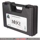 Double Bell M92 GBB Airsoft Gas Powered Pistol Black Case