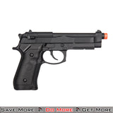 Double Bell M92 GBB Airsoft Gas Powered Pistol Black Facing Right