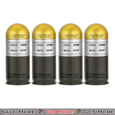 Dummy Airsoft Grenade Airsoft Grenade Launcher Shell Lined Up