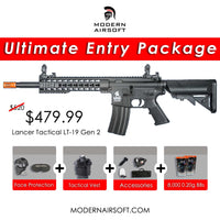 "Ultimate Entry Package" Airsoft Automatic Electric AEG Rifle with Tactical Gear and Accessories Bundle