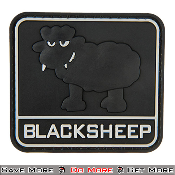 G-Force Big Black Sheep PVC Morale Patch - Black Front