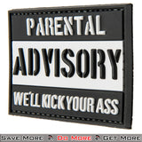 G-Force Parental Advisory PVC Morale Patch Side Angle