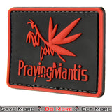 G-Force Praying Mantis PVC Morale Patch - Red / Black Angle