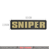 G-Force Sniper PVC Morale Patch Dimensions