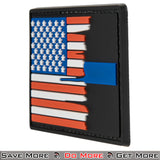 G-Force US Flag Thin Blue Line PVC Morale Patch Angle