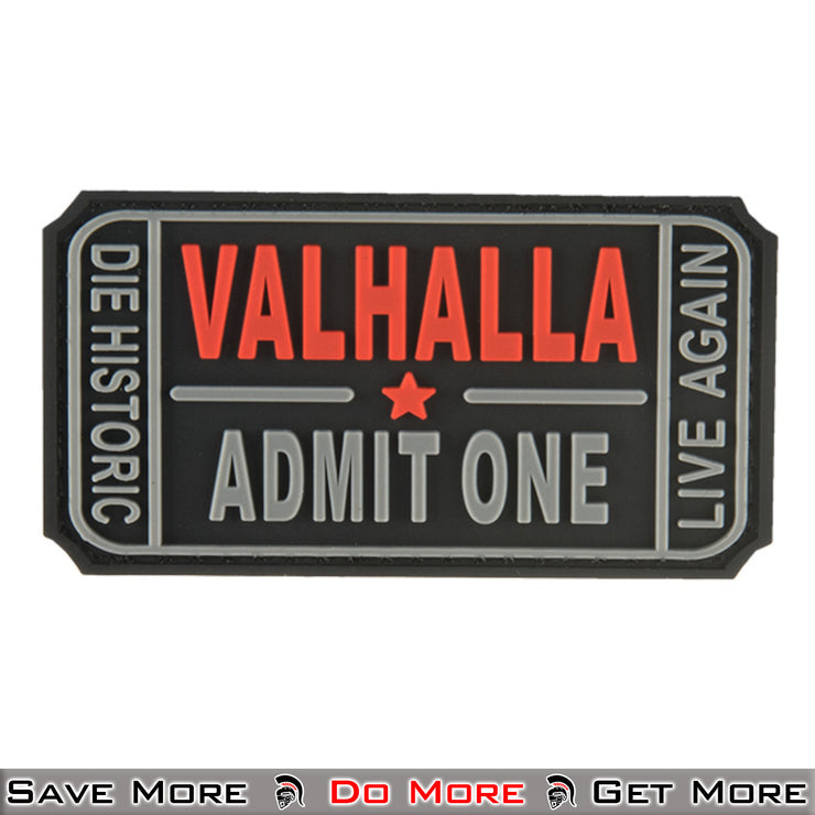 G-Force Valhalla Ticket PVC Morale Patch - Black