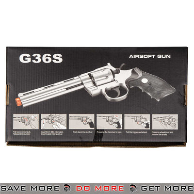UK Arms Airsoft G36S Spring Revolver Pistol
