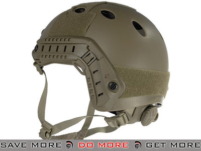Lancer Tactical Airsoft PJ Type Dial Adjustment Bump Helmet - Dark Earth Head - Helmets- ModernAirsoft.com