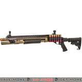 JAG Arms Scattergun SP Railed Airsoft Gas Shotgun Gun w/ Side Saddle - TAN