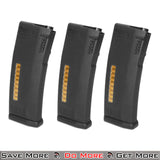 KWA 3-PACK Black Midcap Mag for M4 Airsoft Electric Guns Three in Row