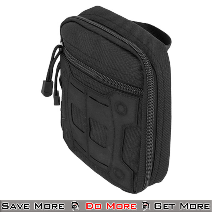 Lancer Tactical MOLLE Medical Sundries Bag - Outdoor Use Black Side View