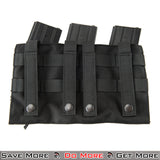 Lancer Tactical Triple MOLLE Mag Airsoft Pouches Black Back