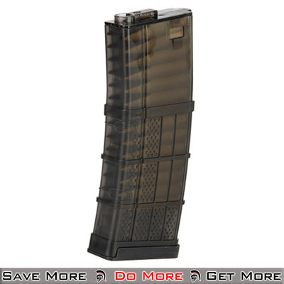 Lancer Tactical Midcap Mag for M4 Airsoft Electric Guns Left Angle
