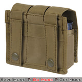 Lancer Tactical MOLLE Triple Grenade Airsoft Pouches Tan Back