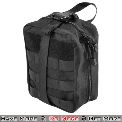 Lancer Tactical Admin Pouch MOLLE Tactical Airsoft Pouch Black Angle