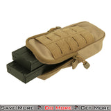 Lancer Tactical Enclosed MOLLE Mag Airsoft Pouches Tan Side Angle