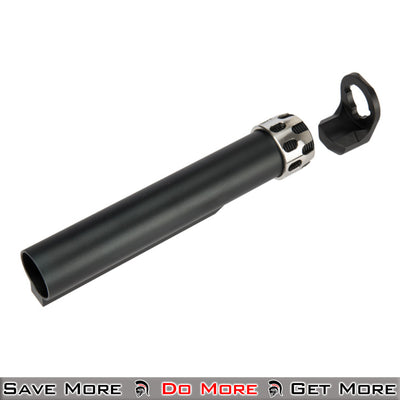 Lancer Tactical Buffer Tube for Airsoft AEG Rifles Black Angle