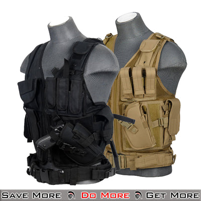Lancer Tactical Cross Draw Airsoft Vest Plate Carrier Group