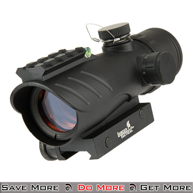 Lancer Tactical Airsoft Red Dot Sight w/ Top Rail Side Angle