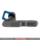 Lancer Tactical Mag Release for Airsoft M4 AEG Rifles Blue On the Side