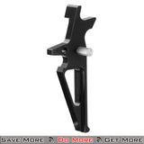 Lancer Tactical Flat Trigger for Airsoft AEG Rifles Black Facing Right