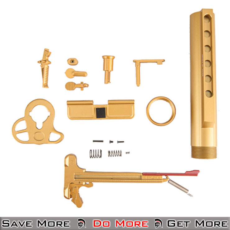 Lancer Tactical Gold Dress Up Kit for Airsoft M4 AEGs